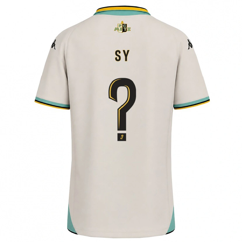Danxen Kinderen Alassane Sy #0 Bloemenwit Zwart Uitshirt Uittenue 2026/27 T-Shirt België