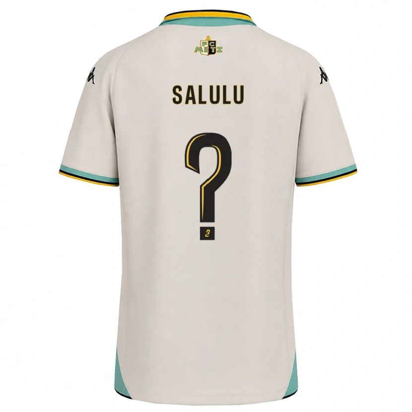 Danxen Kinderen Rayane Salulu #0 Bloemenwit Zwart Uitshirt Uittenue 2026/27 T-Shirt België
