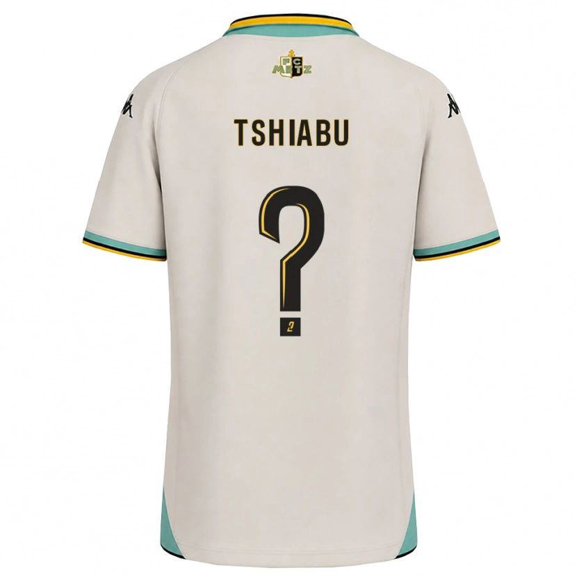 Danxen Kinderen Joan Tshiabu #0 Bloemenwit Zwart Uitshirt Uittenue 2026/27 T-Shirt België