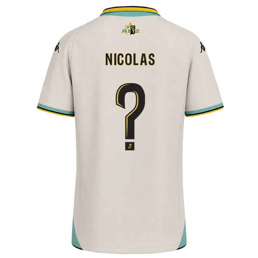 Danxen Kinderen Max-Henry Nicolas #0 Bloemenwit Zwart Uitshirt Uittenue 2026/27 T-Shirt België