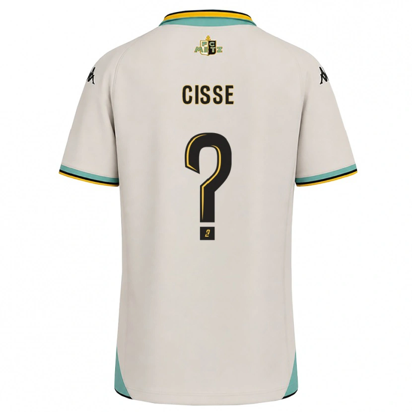 Danxen Kinderen Mouhamadou Cisse #0 Bloemenwit Zwart Uitshirt Uittenue 2026/27 T-Shirt België