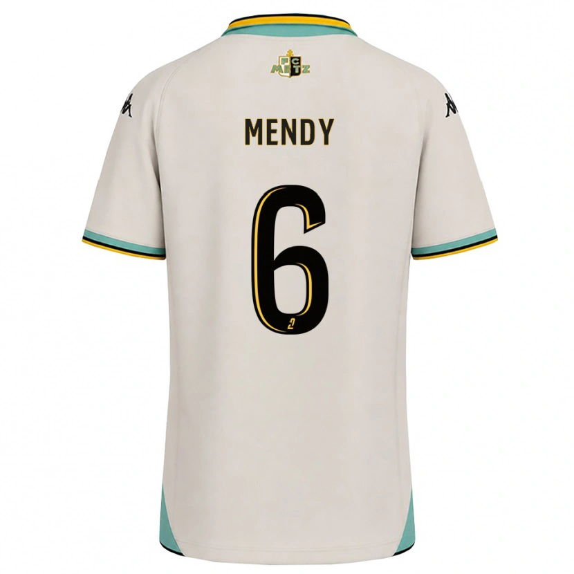 Danxen Kinderen Nampalys Mendy #6 Bloemenwit Zwart Uitshirt Uittenue 2026/27 T-Shirt België