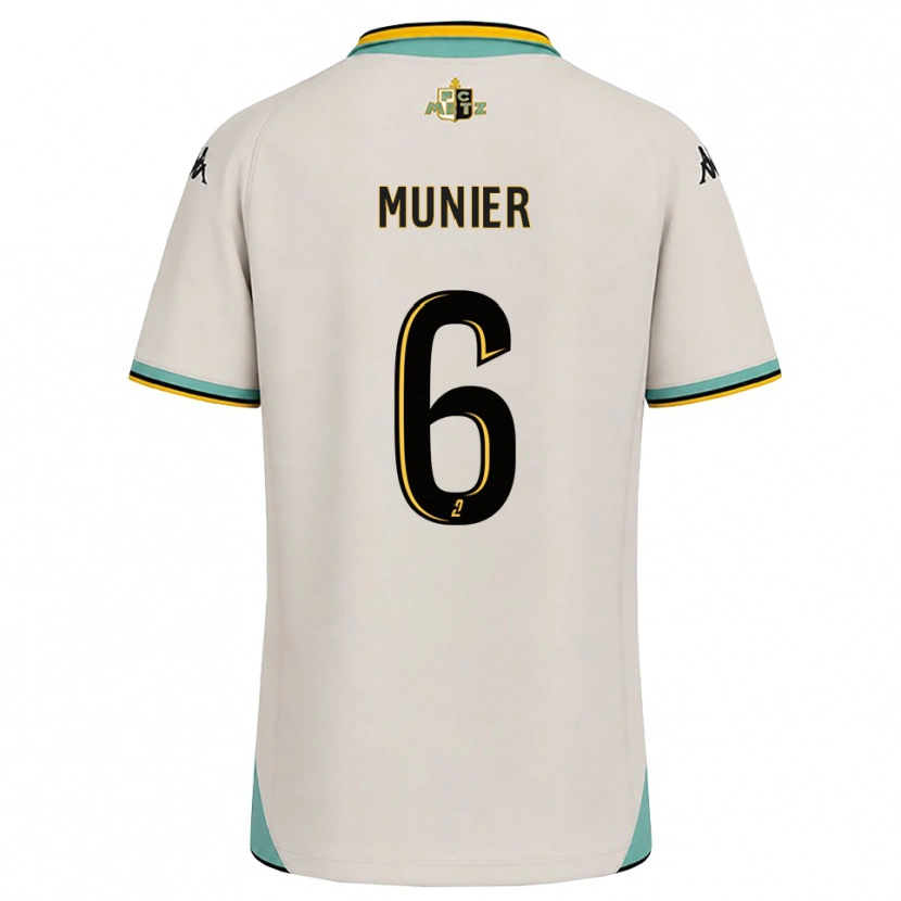 Danxen Kinderen Léa Munier #6 Bloemenwit Zwart Uitshirt Uittenue 2026/27 T-Shirt België