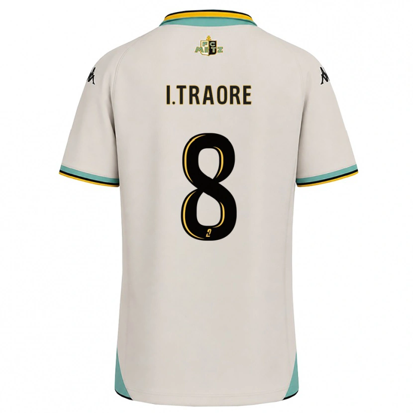 Danxen Kinderen Ismaël Traoré #8 Bloemenwit Zwart Uitshirt Uittenue 2026/27 T-Shirt België