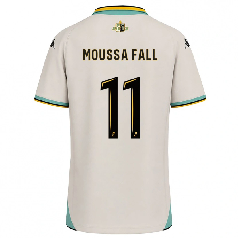 Danxen Kinderen Pape Moussa Fall #11 Bloemenwit Zwart Uitshirt Uittenue 2026/27 T-Shirt België