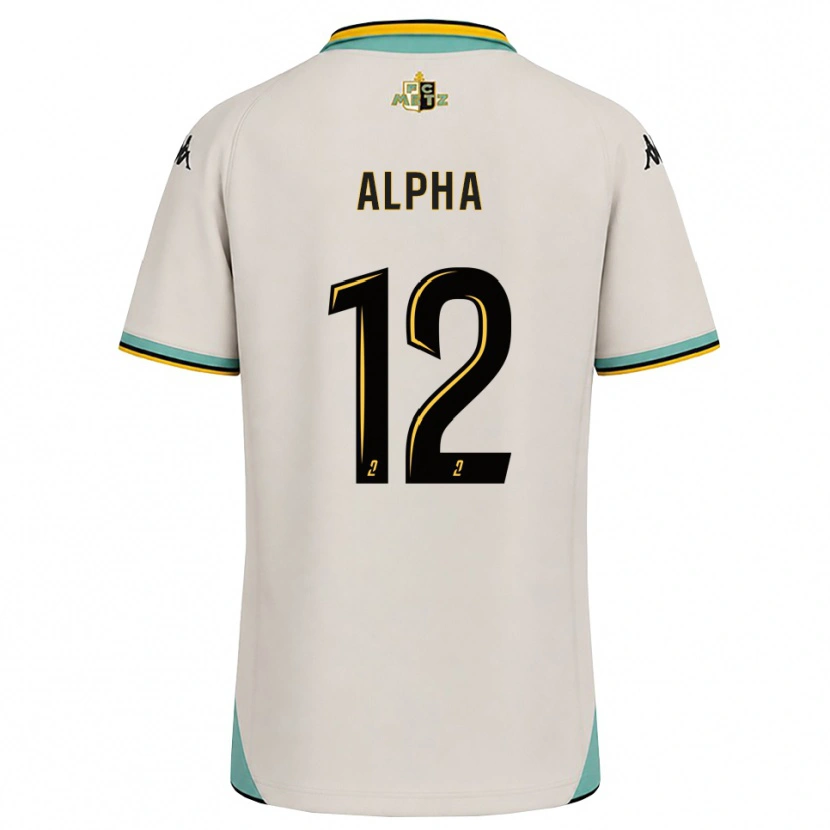 Danxen Kinderen Alpha Touré #12 Bloemenwit Zwart Uitshirt Uittenue 2026/27 T-Shirt België