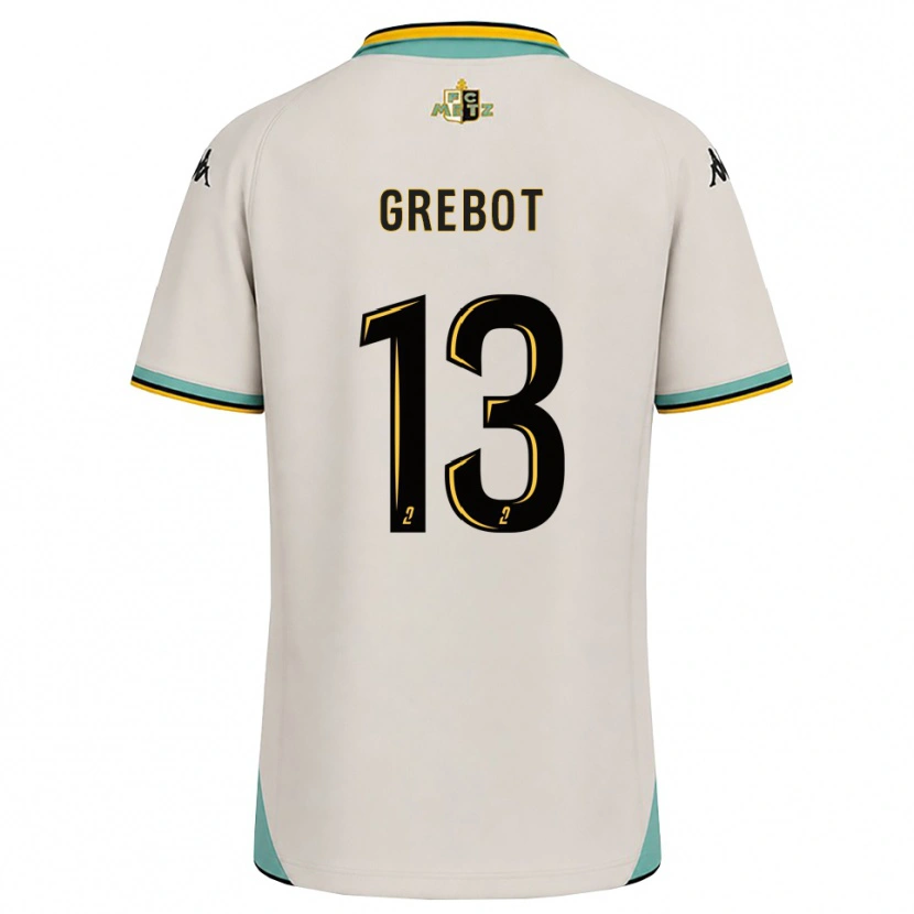 Danxen Kinderen Leny Grebot #13 Bloemenwit Zwart Uitshirt Uittenue 2026/27 T-Shirt België