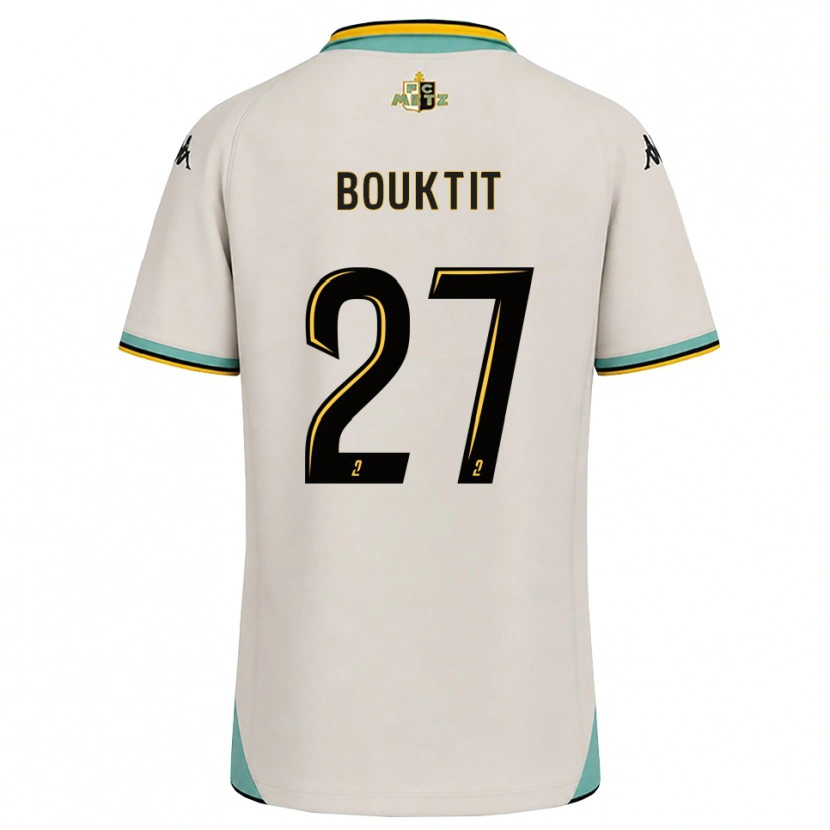 Danxen Kinderen Assia Bouktit #27 Bloemenwit Zwart Uitshirt Uittenue 2026/27 T-Shirt België
