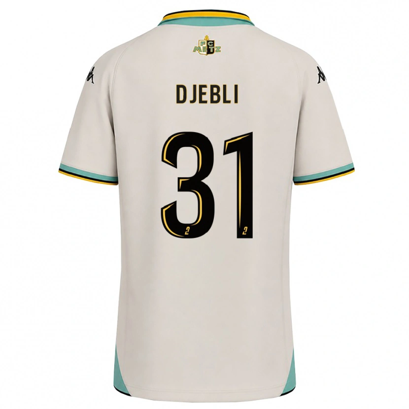 Danxen Kinderen Assia Djebli #31 Bloemenwit Zwart Uitshirt Uittenue 2026/27 T-Shirt België