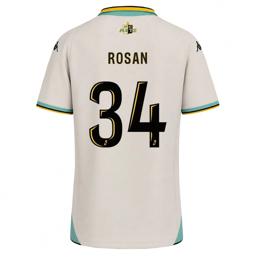 Danxen Kinderen Kaylia Rosan #34 Bloemenwit Zwart Uitshirt Uittenue 2026/27 T-Shirt België