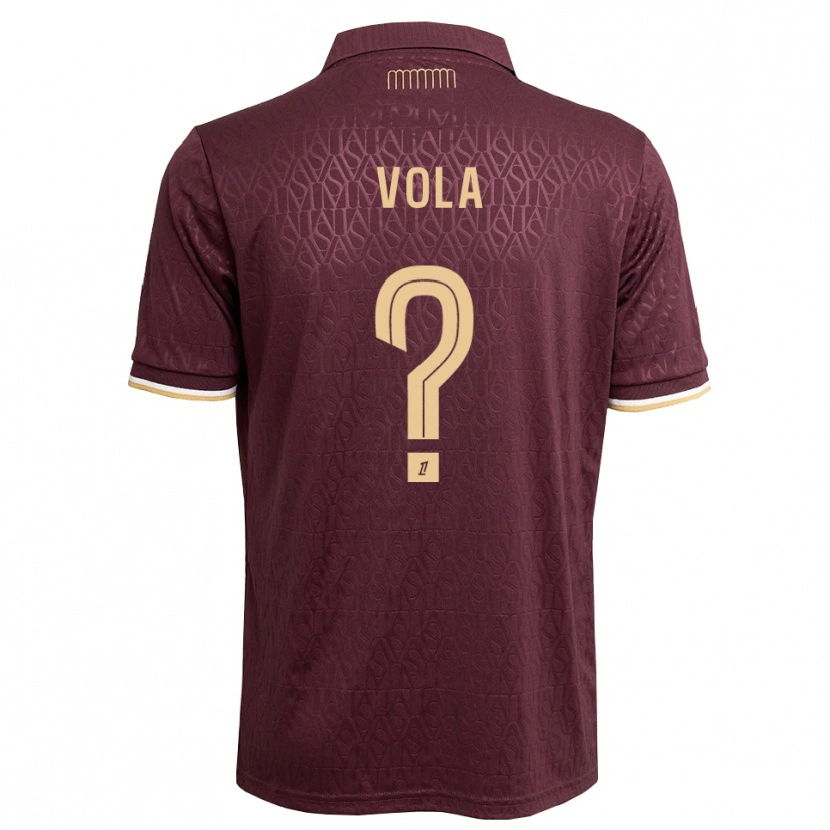 Danxen Kinderen Maxence Vola #0 Maroon Zandbruin Uitshirt Uittenue 2026/27 T-Shirt België