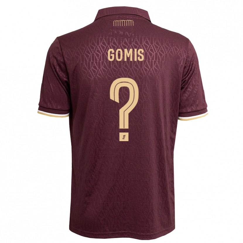 Danxen Kinderen Diapson Gomis #0 Maroon Zandbruin Uitshirt Uittenue 2026/27 T-Shirt België