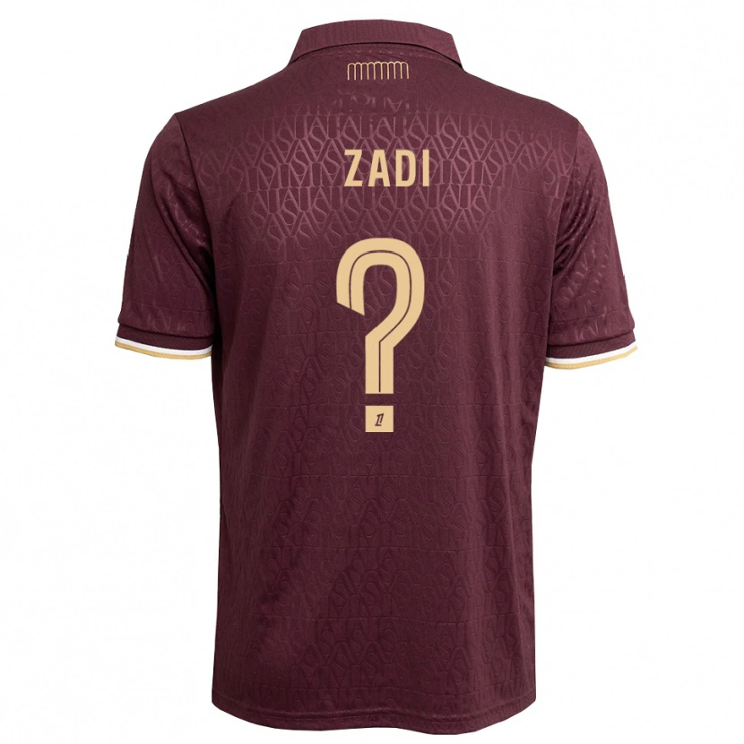 Danxen Kinderen Alain Zadi #0 Maroon Zandbruin Uitshirt Uittenue 2026/27 T-Shirt België