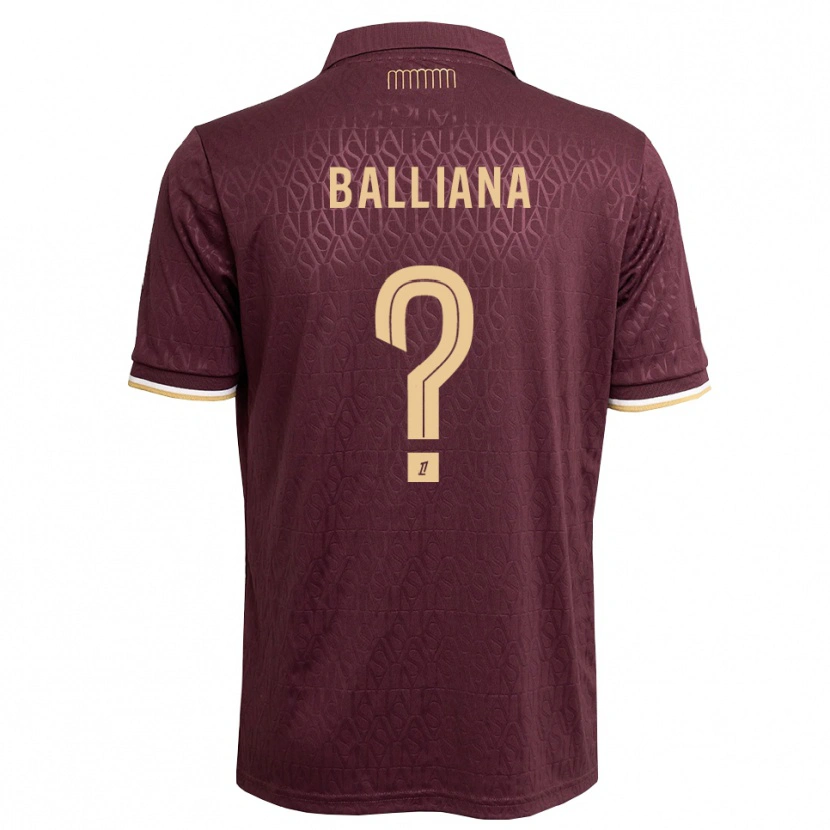 Danxen Kinderen David Balliana #0 Maroon Zandbruin Uitshirt Uittenue 2026/27 T-Shirt België