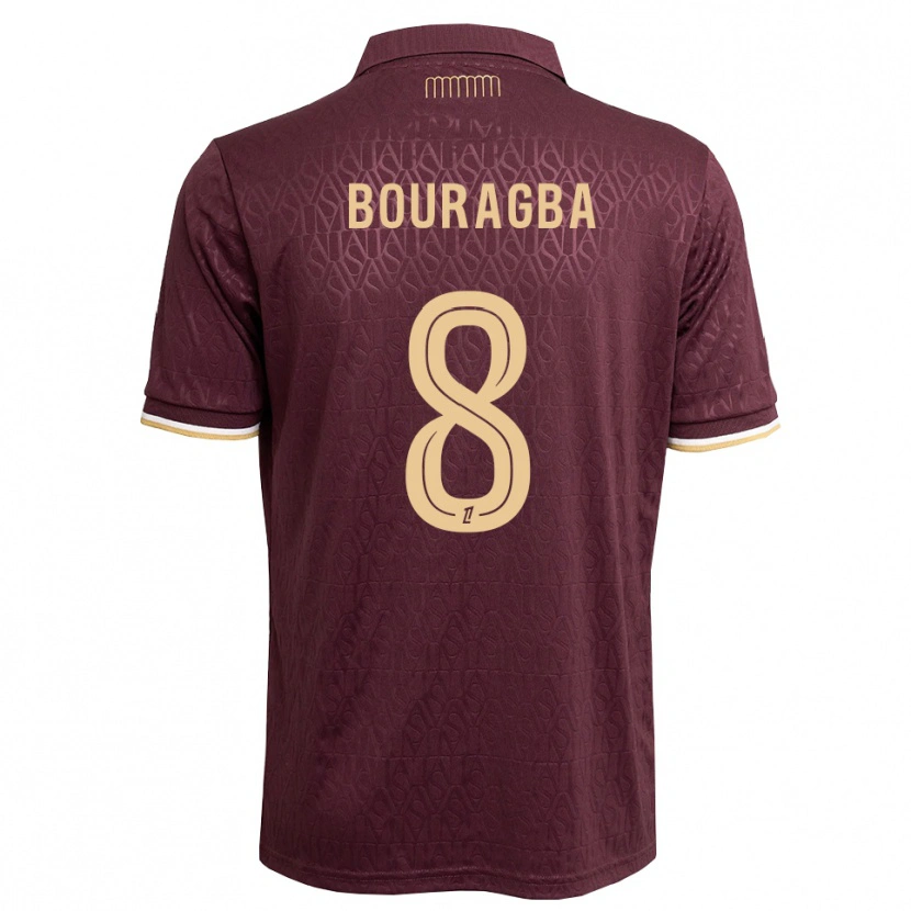 Danxen Kinderen Ouanis Bouragba #8 Maroon Zandbruin Uitshirt Uittenue 2026/27 T-Shirt België