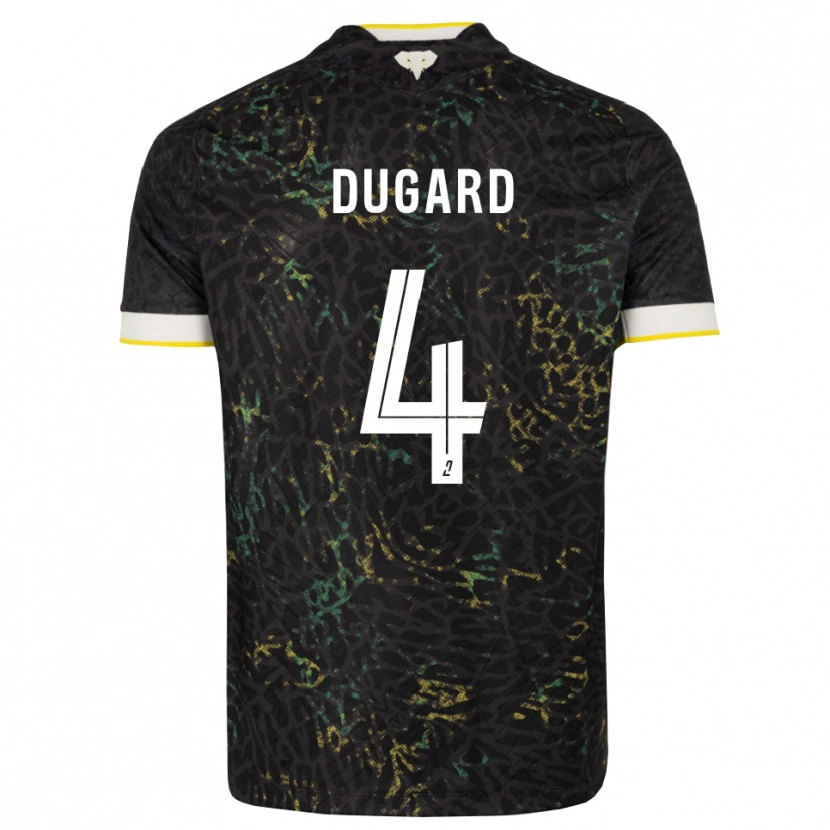 Danxen Kinderen Taïgy Dugard #4 Zwart Wit Geel Uitshirt Uittenue 2026/27 T-Shirt België