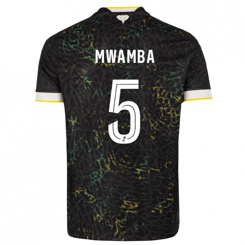 Danxen Kinderen Musunda Mwamba #5 Zwart Wit Geel Uitshirt Uittenue 2026/27 T-Shirt België