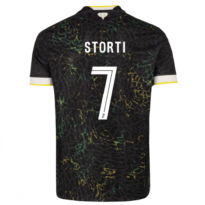 Danxen Kinderen Lalia Storti #7 Zwart Wit Geel Uitshirt Uittenue 2026/27 T-Shirt België