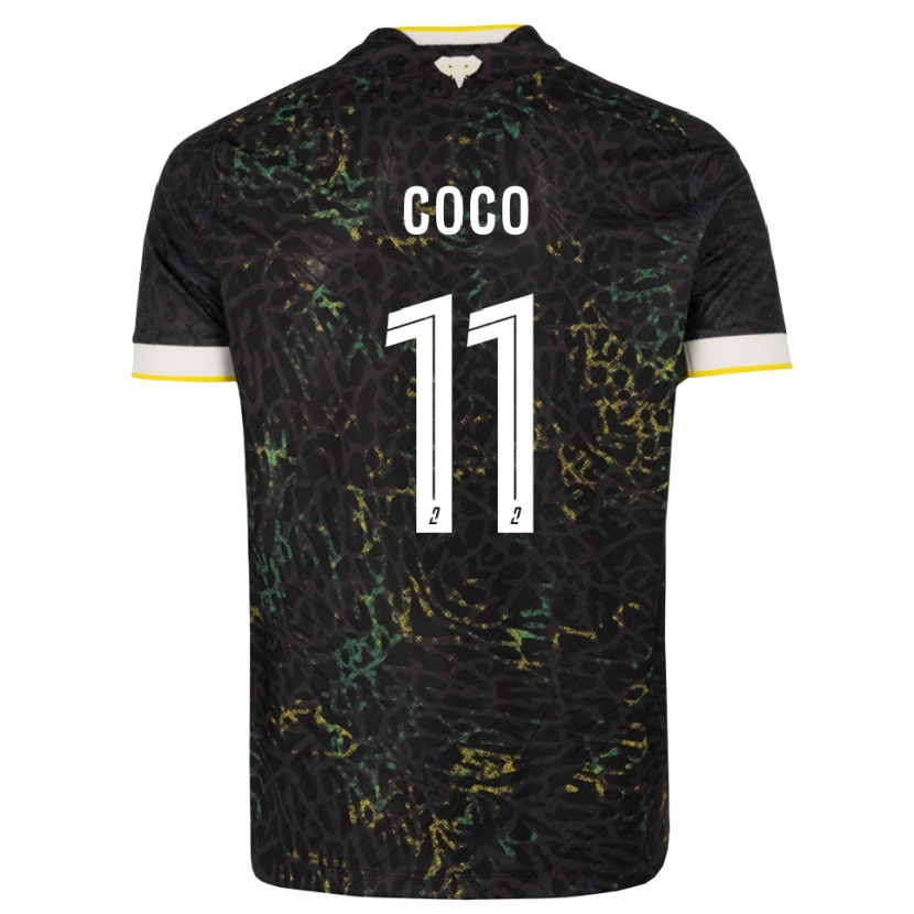 Danxen Kinderen Marcus Coco #11 Zwart Wit Geel Uitshirt Uittenue 2026/27 T-Shirt België
