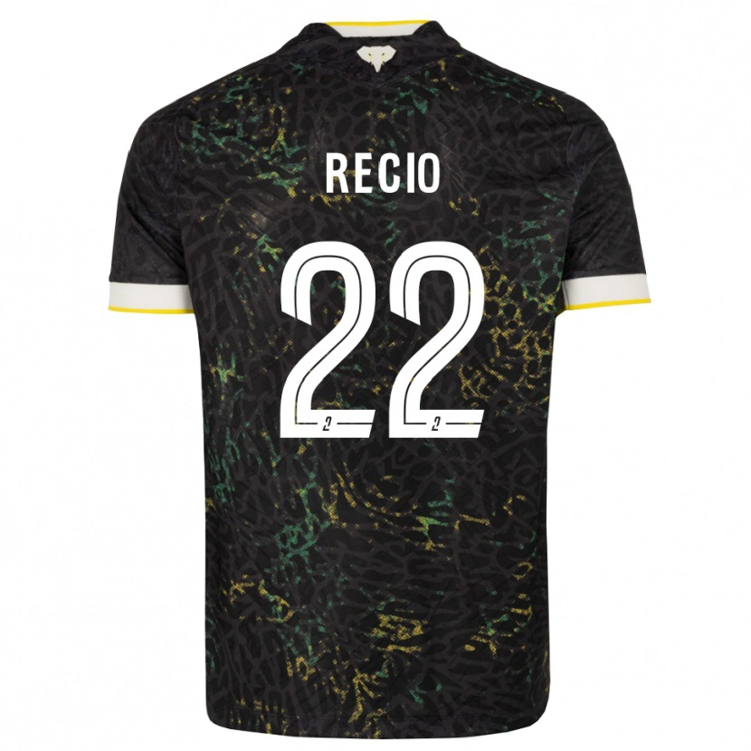 Danxen Kinderen Andrea Recio #22 Zwart Wit Geel Uitshirt Uittenue 2026/27 T-Shirt België