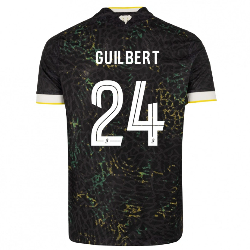Danxen Kinderen Frédéric Guilbert #24 Zwart Wit Geel Uitshirt Uittenue 2026/27 T-Shirt België
