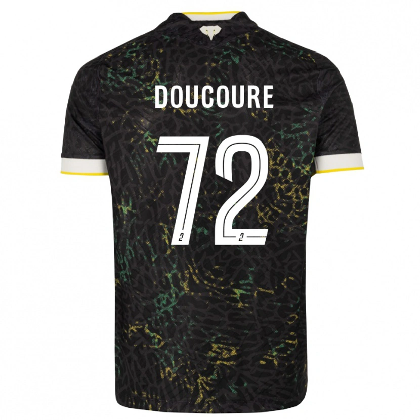 Danxen Kinderen Sékou Doucouré #72 Zwart Wit Geel Uitshirt Uittenue 2026/27 T-Shirt België