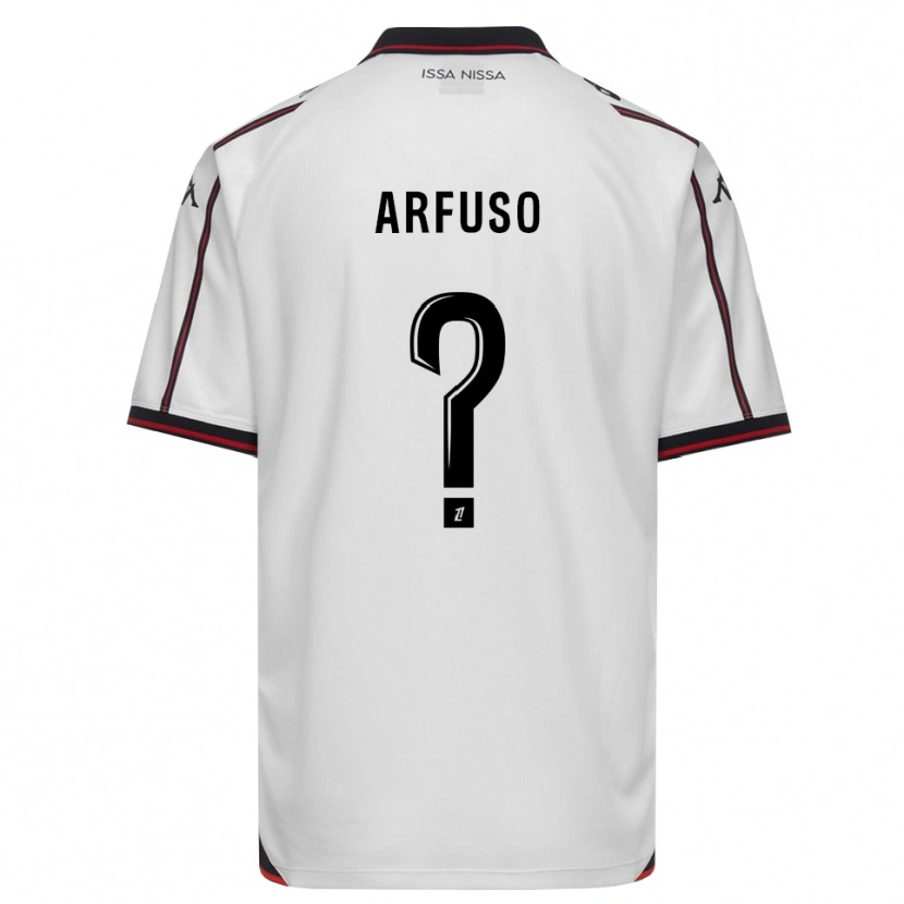 Danxen Kinderen Vincenzo Arfuso #0 Zwart Wit Uitshirt Uittenue 2026/27 T-Shirt België