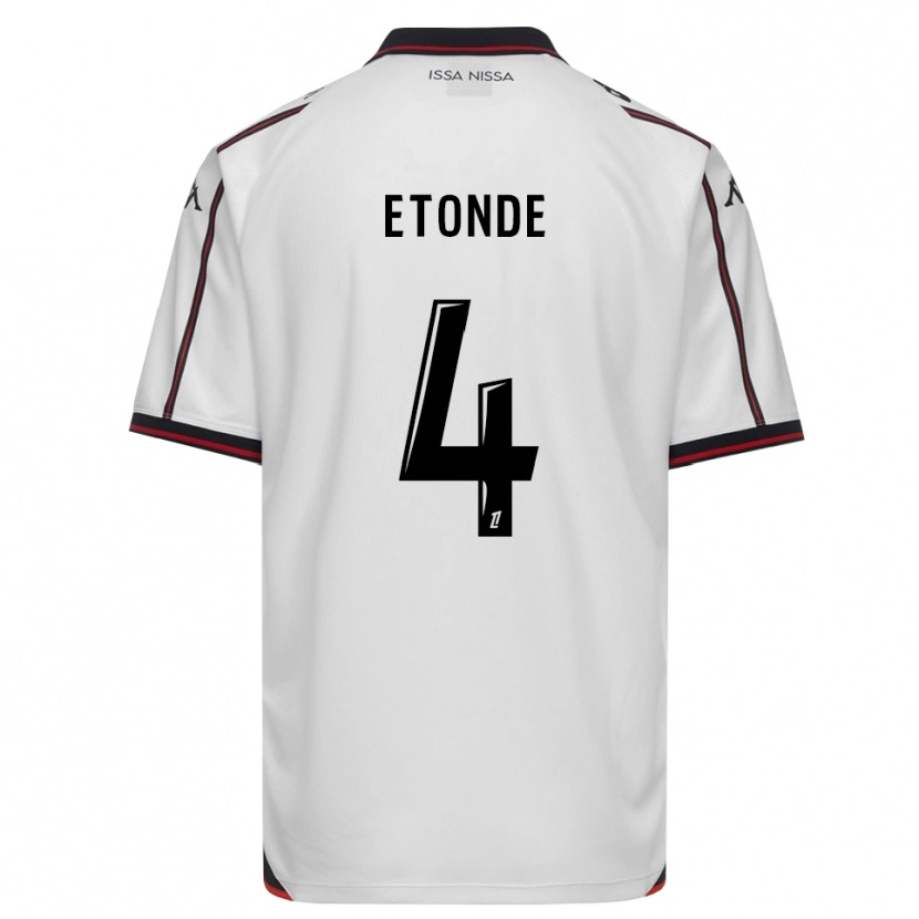 Danxen Kinderen Emeric Etonde #4 Zwart Wit Uitshirt Uittenue 2026/27 T-Shirt België