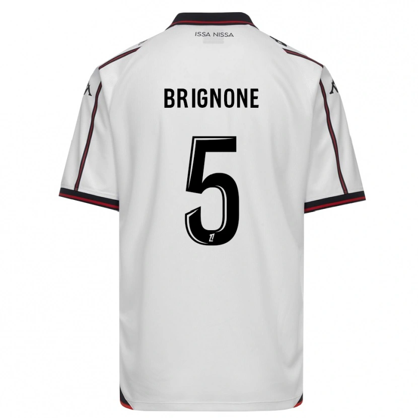 Danxen Kinderen Kenzo Brignone #5 Zwart Wit Uitshirt Uittenue 2026/27 T-Shirt België