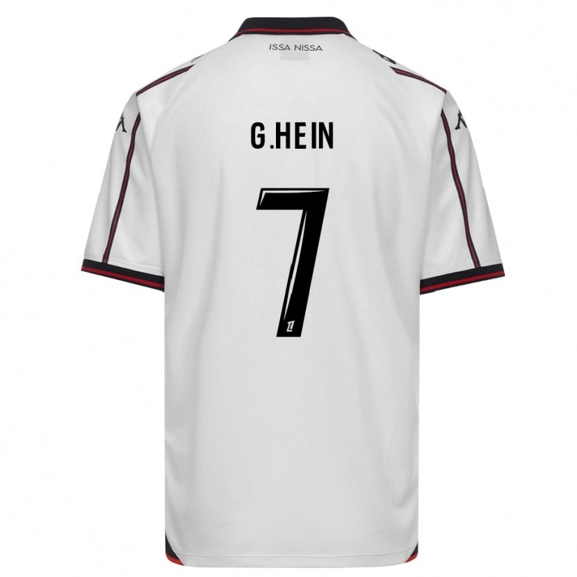 Danxen Kinderen Gauthier Hein #7 Zwart Wit Uitshirt Uittenue 2026/27 T-Shirt België