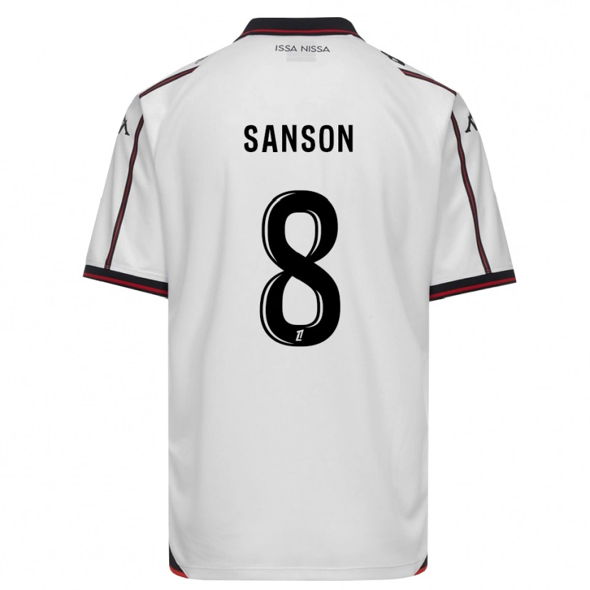 Danxen Kinderen Morgan Sanson #8 Zwart Wit Uitshirt Uittenue 2026/27 T-Shirt België