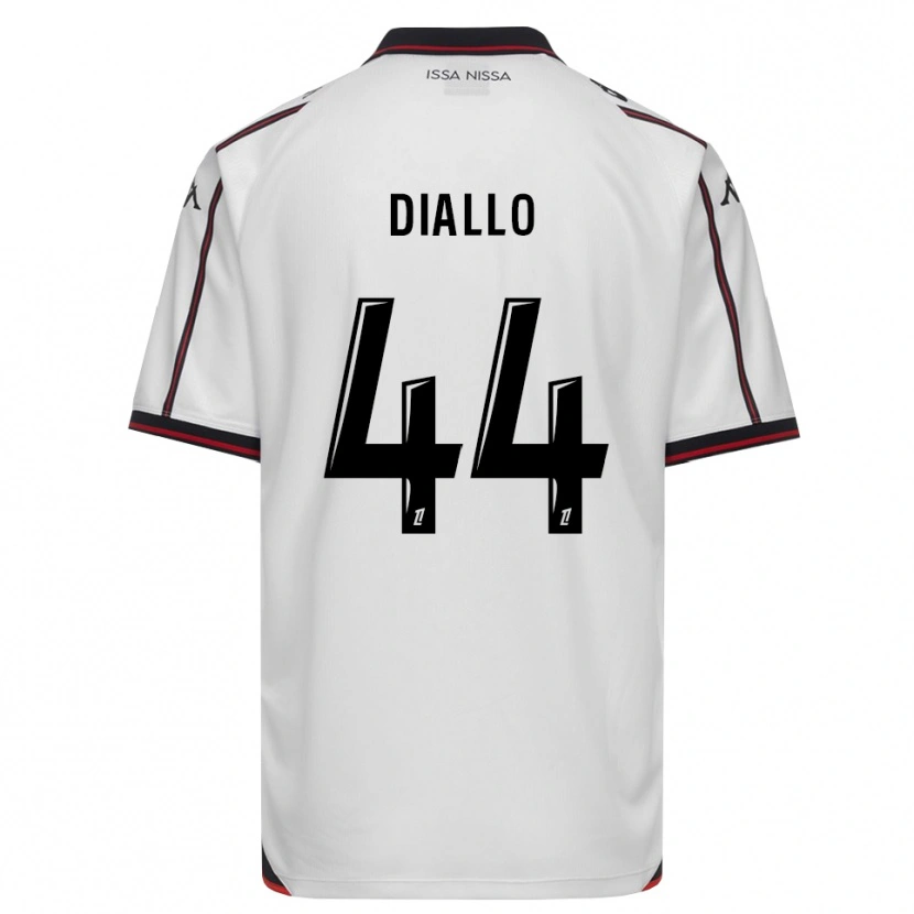 Danxen Kinderen Zoumana Diallo #44 Zwart Wit Uitshirt Uittenue 2026/27 T-Shirt België