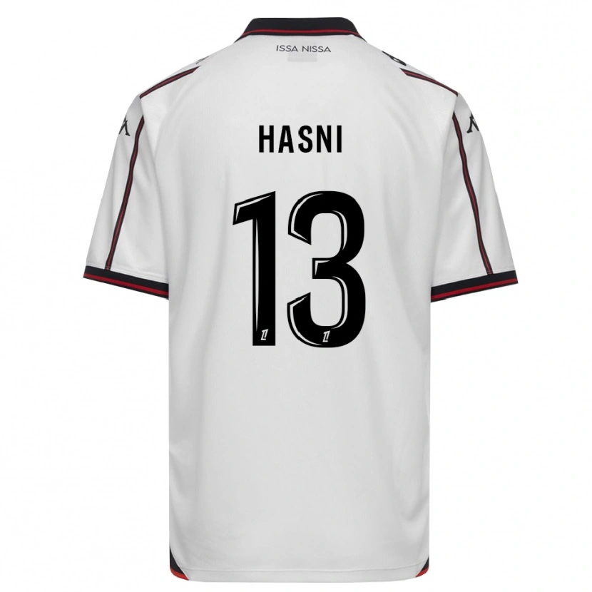 Danxen Kinderen Zinedine Hasni #13 Zwart Wit Uitshirt Uittenue 2026/27 T-Shirt België