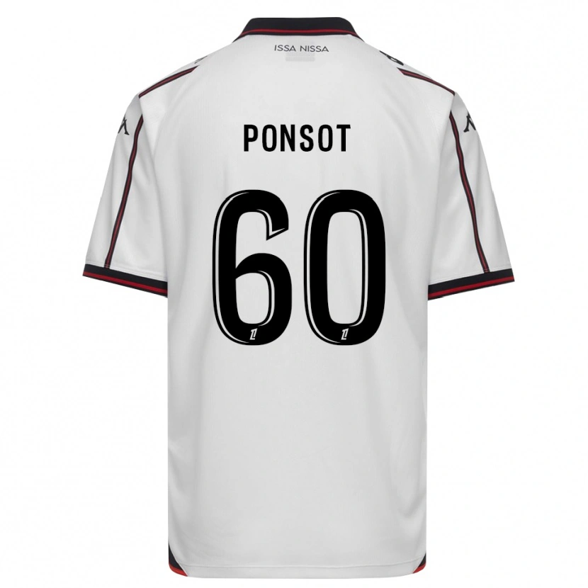 Danxen Kinderen Martin Ponsot #60 Zwart Wit Uitshirt Uittenue 2026/27 T-Shirt België