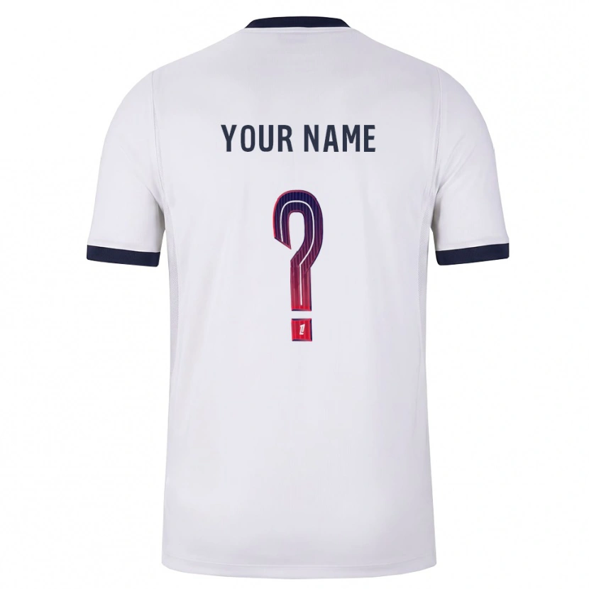 Danxen Kinderen Uw Naam #0 Wit Zwart Rood Uitshirt Uittenue 2026/27 T-Shirt België