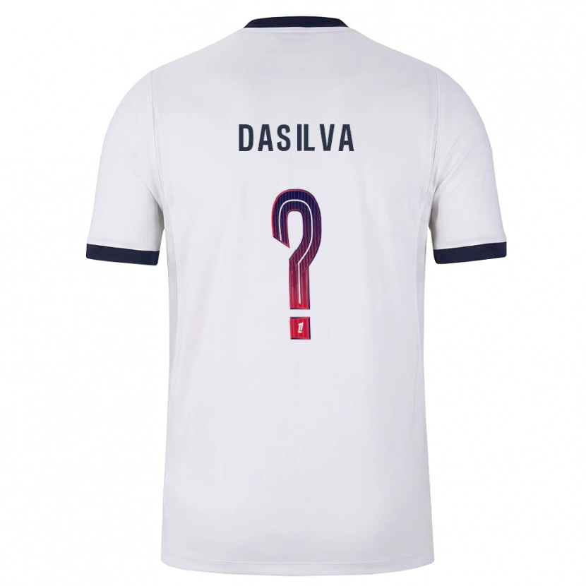 Danxen Kinderen Josué Dasilva #0 Wit Zwart Rood Uitshirt Uittenue 2026/27 T-Shirt België