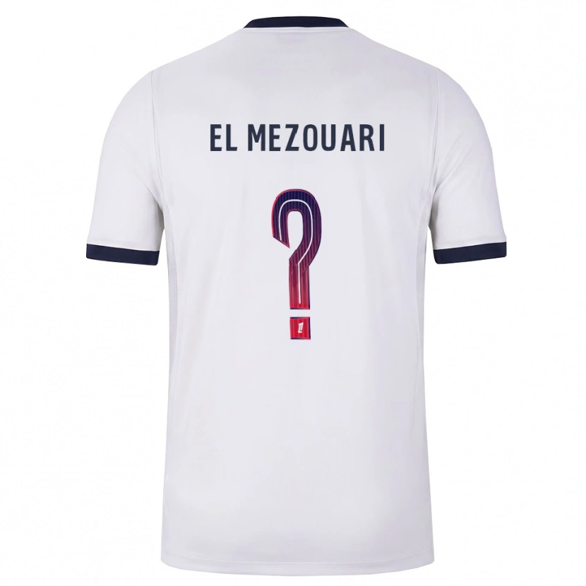 Danxen Kinderen Abde-Chahid El Mezouari #0 Wit Zwart Rood Uitshirt Uittenue 2026/27 T-Shirt België