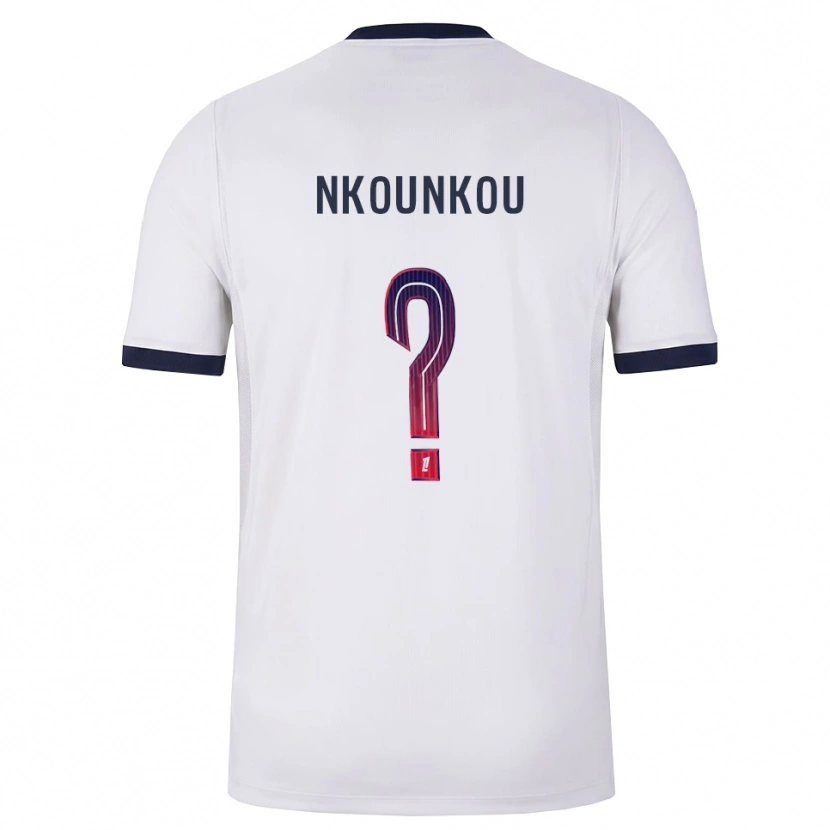 Danxen Kinderen Desthy Nkounkou #0 Wit Zwart Rood Uitshirt Uittenue 2026/27 T-Shirt België
