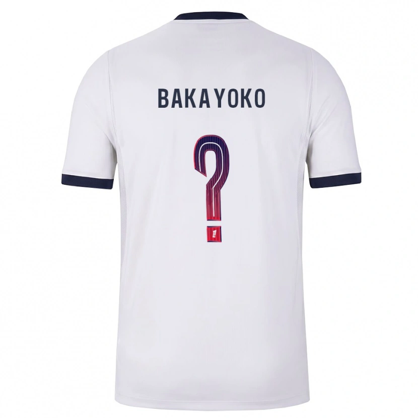 Danxen Kinderen Ibrahim Bakayoko #0 Wit Zwart Rood Uitshirt Uittenue 2026/27 T-Shirt België