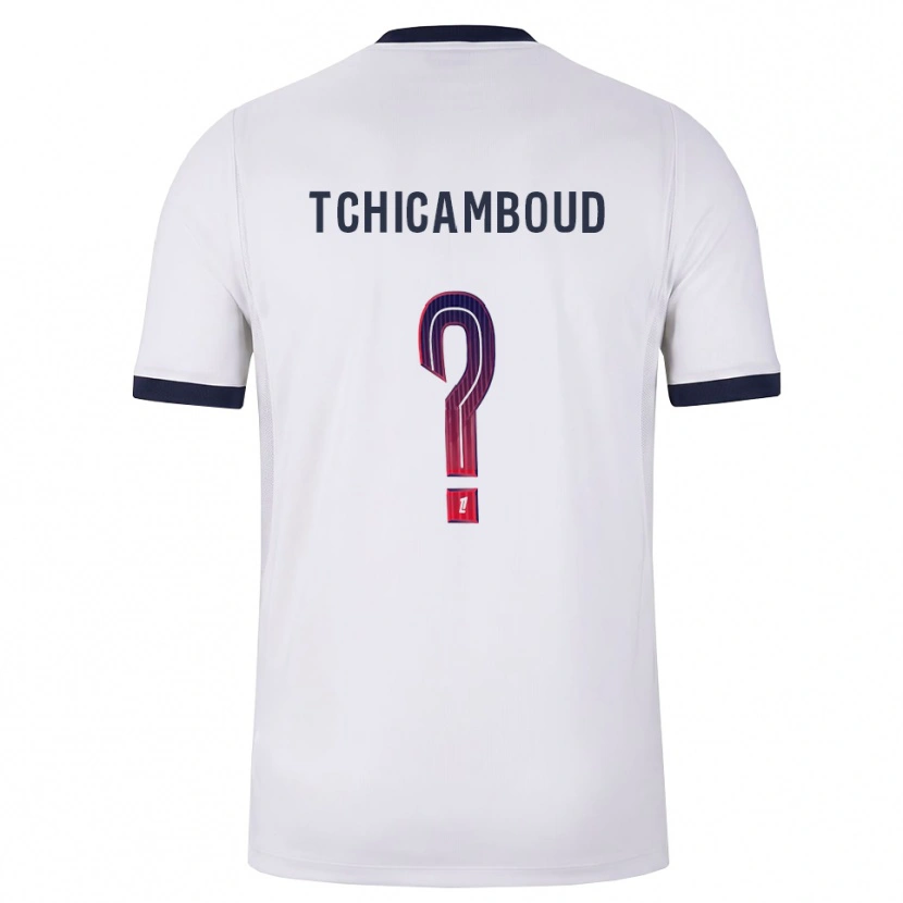 Danxen Kinderen Queyrell Tchicamboud #0 Wit Zwart Rood Uitshirt Uittenue 2026/27 T-Shirt België