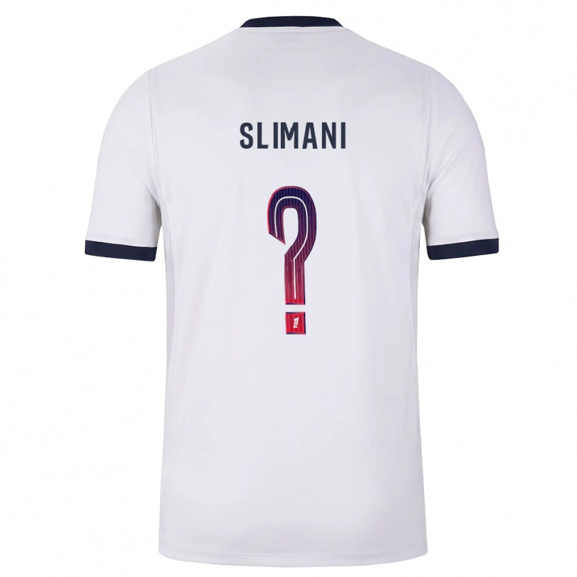 Danxen Kinderen Yacine Slimani #0 Wit Zwart Rood Uitshirt Uittenue 2026/27 T-Shirt België