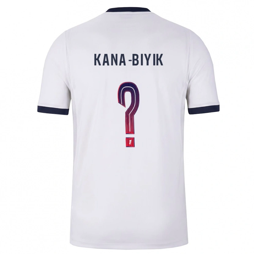 Danxen Kinderen Lorenzo Kana-Biyik #0 Wit Zwart Rood Uitshirt Uittenue 2026/27 T-Shirt België