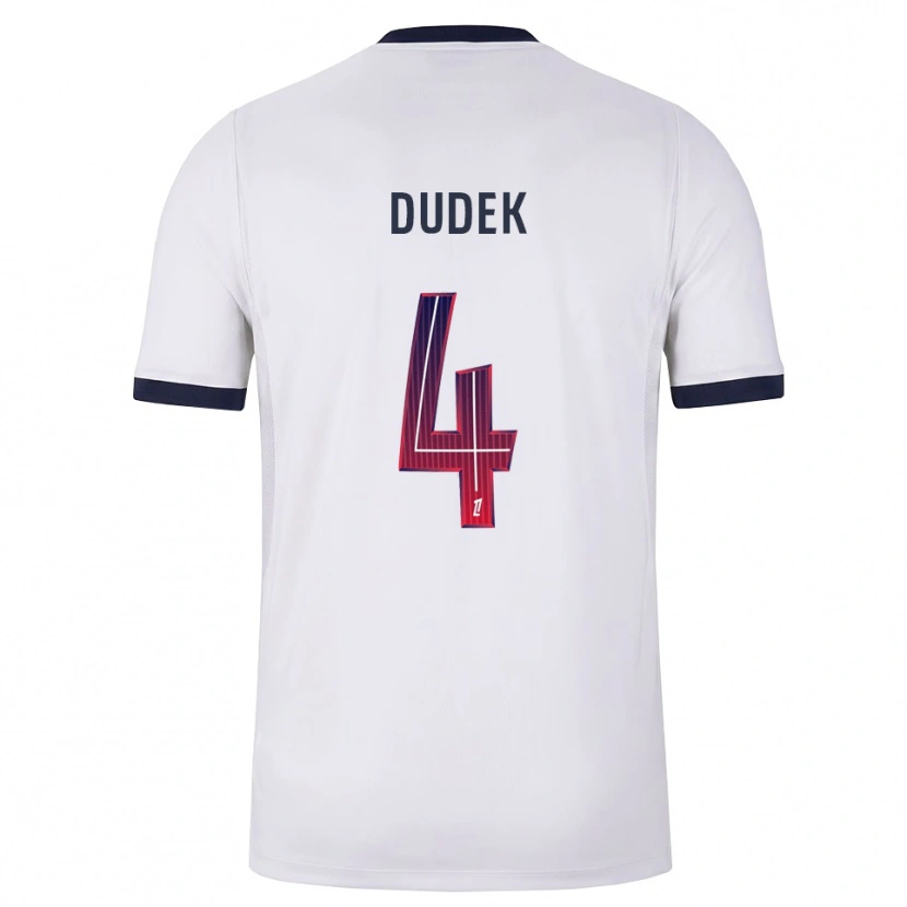 Danxen Kinderen Paulina Dudek #4 Wit Zwart Rood Uitshirt Uittenue 2026/27 T-Shirt België
