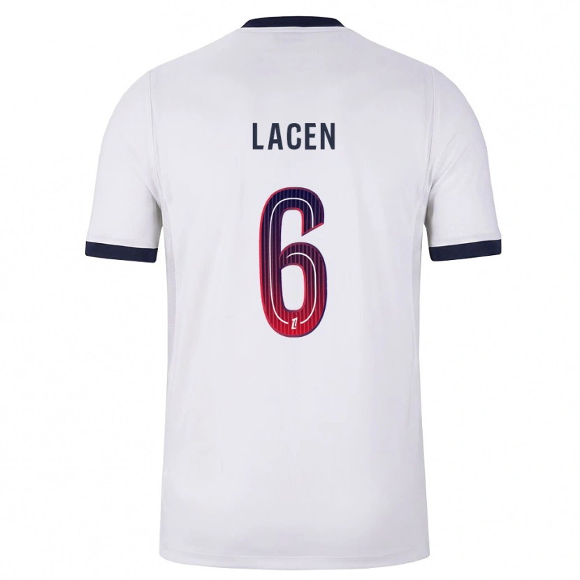 Danxen Kinderen Michaël Lacen #6 Wit Zwart Rood Uitshirt Uittenue 2026/27 T-Shirt België