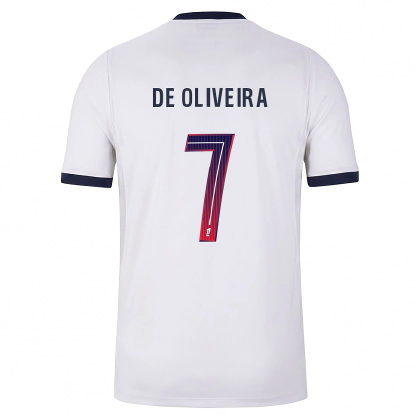 Danxen Kinderen Mathieu De Oliveira #7 Wit Zwart Rood Uitshirt Uittenue 2026/27 T-Shirt België
