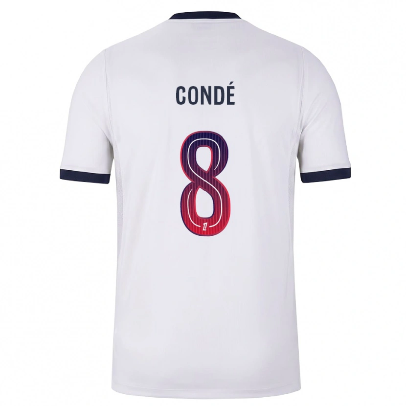 Danxen Kinderen Alkaly Condé #8 Wit Zwart Rood Uitshirt Uittenue 2026/27 T-Shirt België