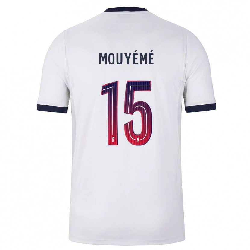 Danxen Kinderen Théo Mouyémé #15 Wit Zwart Rood Uitshirt Uittenue 2026/27 T-Shirt België