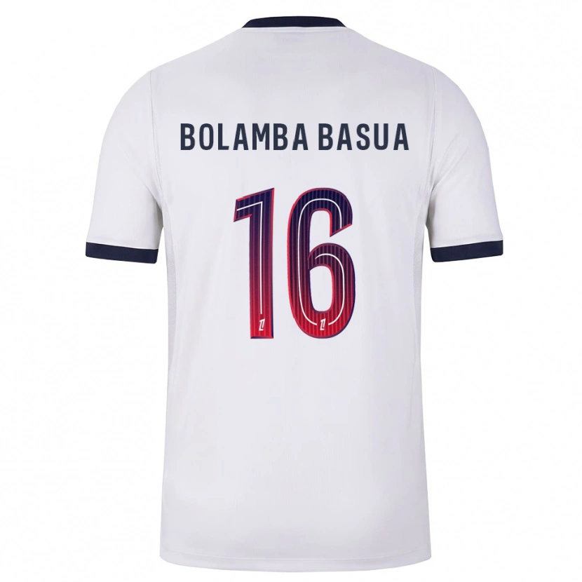 Danxen Kinderen Kévin Bolamba Basua #16 Wit Zwart Rood Uitshirt Uittenue 2026/27 T-Shirt België