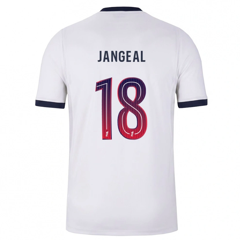 Danxen Kinderen Mathis Jangeal #18 Wit Zwart Rood Uitshirt Uittenue 2026/27 T-Shirt België