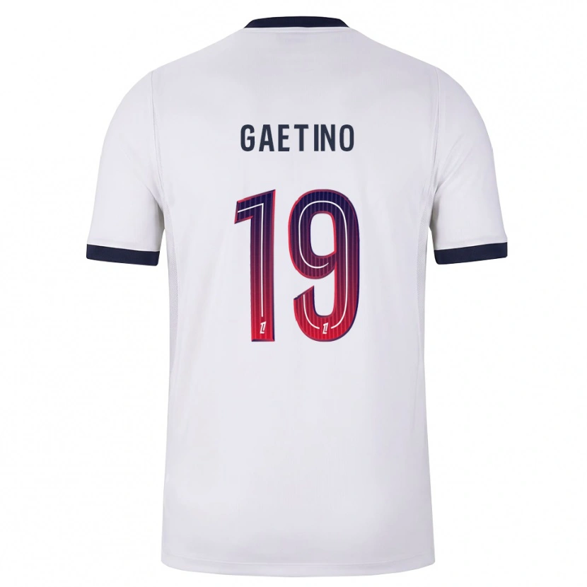 Danxen Kinderen Eva Gaetino #19 Wit Zwart Rood Uitshirt Uittenue 2026/27 T-Shirt België